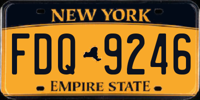 NY license plate FDQ9246