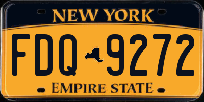 NY license plate FDQ9272