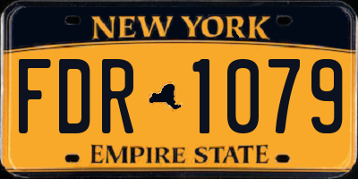 NY license plate FDR1079