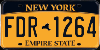 NY license plate FDR1264
