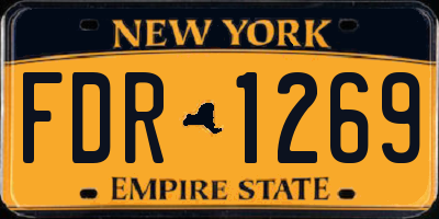 NY license plate FDR1269