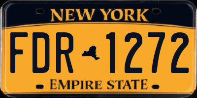 NY license plate FDR1272