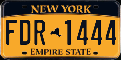 NY license plate FDR1444