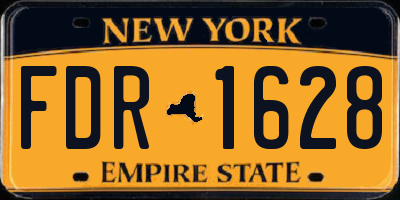 NY license plate FDR1628