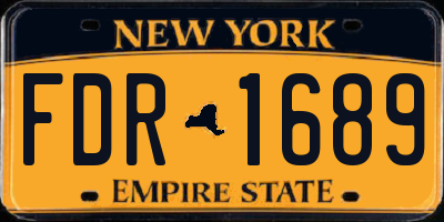 NY license plate FDR1689