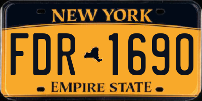 NY license plate FDR1690
