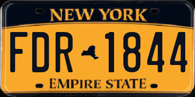 NY license plate FDR1844