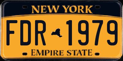 NY license plate FDR1979