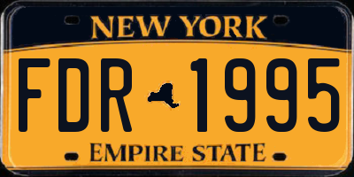 NY license plate FDR1995
