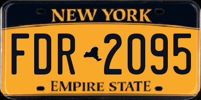 NY license plate FDR2095