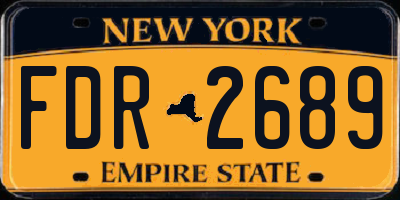 NY license plate FDR2689