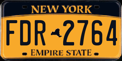 NY license plate FDR2764