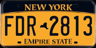 NY license plate FDR2813