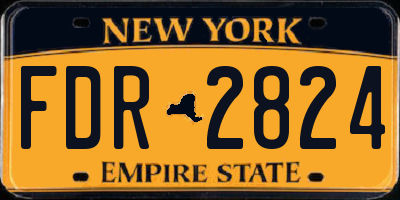 NY license plate FDR2824