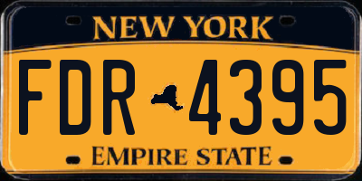 NY license plate FDR4395