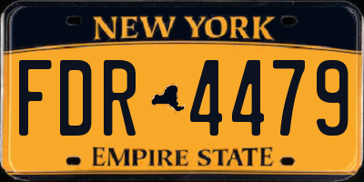 NY license plate FDR4479