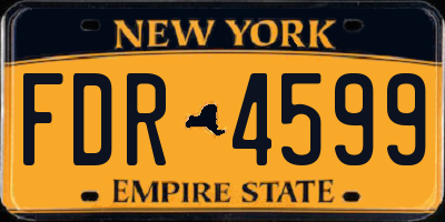NY license plate FDR4599
