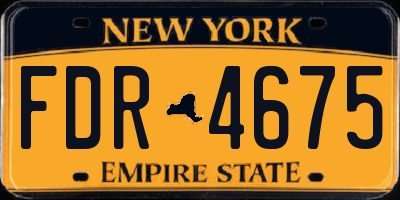 NY license plate FDR4675