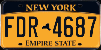 NY license plate FDR4687