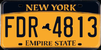 NY license plate FDR4813
