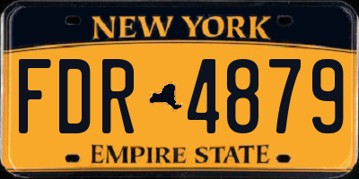 NY license plate FDR4879