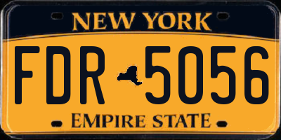 NY license plate FDR5056