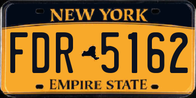 NY license plate FDR5162