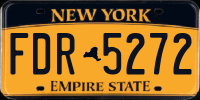 NY license plate FDR5272