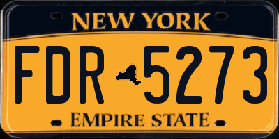 NY license plate FDR5273