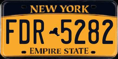 NY license plate FDR5282