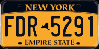 NY license plate FDR5291