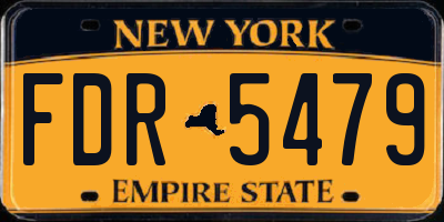 NY license plate FDR5479