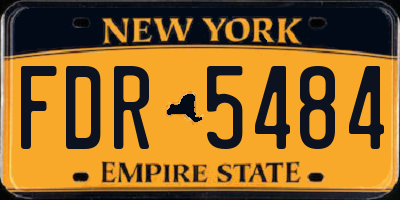 NY license plate FDR5484