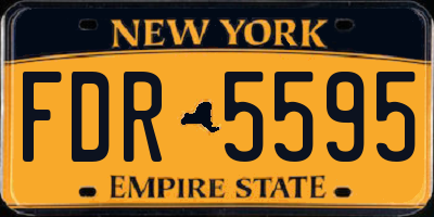 NY license plate FDR5595