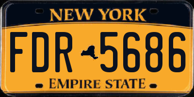 NY license plate FDR5686