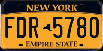 NY license plate FDR5780