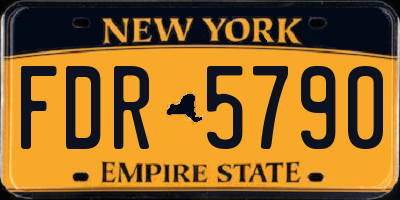 NY license plate FDR5790