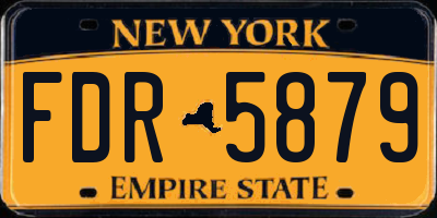 NY license plate FDR5879