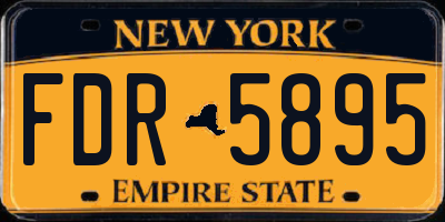 NY license plate FDR5895
