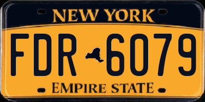 NY license plate FDR6079