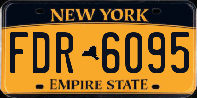 NY license plate FDR6095