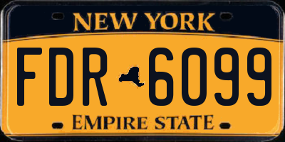 NY license plate FDR6099