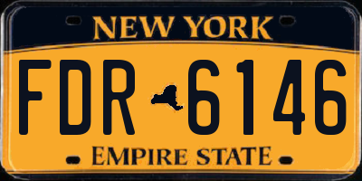 NY license plate FDR6146