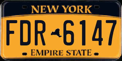 NY license plate FDR6147