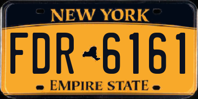 NY license plate FDR6161