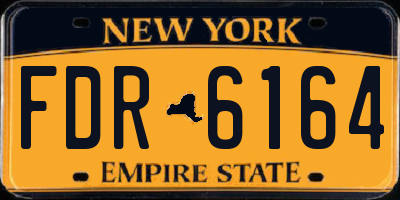 NY license plate FDR6164
