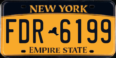 NY license plate FDR6199