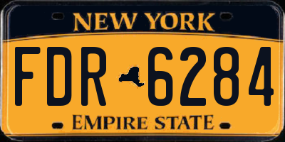 NY license plate FDR6284