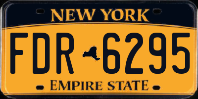 NY license plate FDR6295