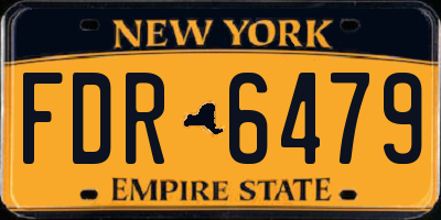NY license plate FDR6479